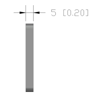 41-180-1SS MODULAR SOLUTIONS TIE PLATE 45MM X 90MM X 6MM<BR>FLUSH FLAT WITH STAINLESS STEEL HARDWARE